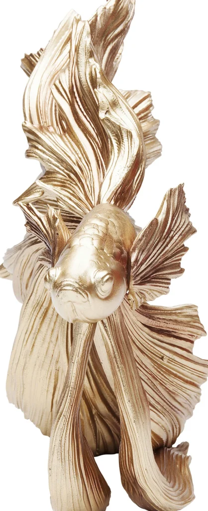 Oggetto decorativo Betta Fish oro piccolo - KARE