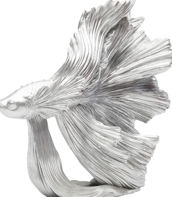 Oggetto Decorativo Betta Fish Argento Piccolo - KARE