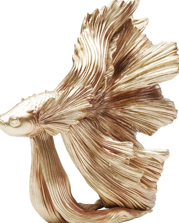 Oggetto decorativo Betta Fish oro piccolo - KARE