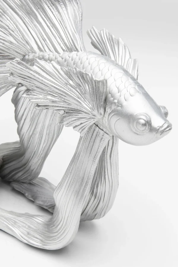 Oggetto Decorativo Betta Fish Argento Piccolo - KARE