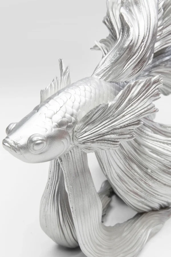 Oggetto Decorativo Betta Fish Argento Piccolo - KARE