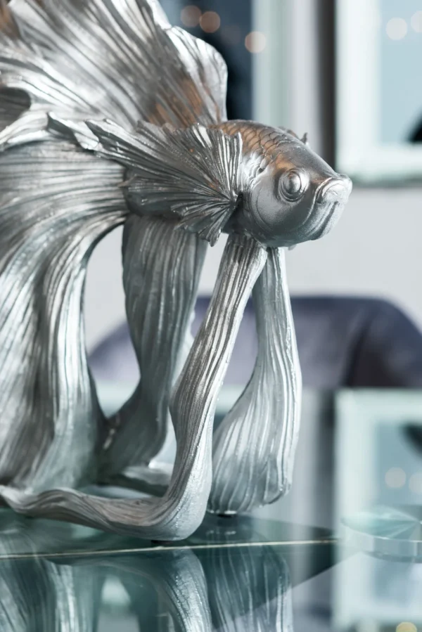 Oggetto Decorativo Betta Fish Argento Piccolo - KARE