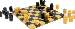 Oggetto decorativo Chess Focus senape 26x26cm - KARE