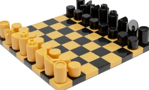 Oggetto decorativo Chess Focus senape 26x26cm - KARE