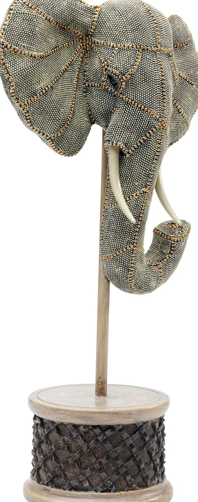 Oggetto decorativo Elephant Head Pearls 49 cm - KARE