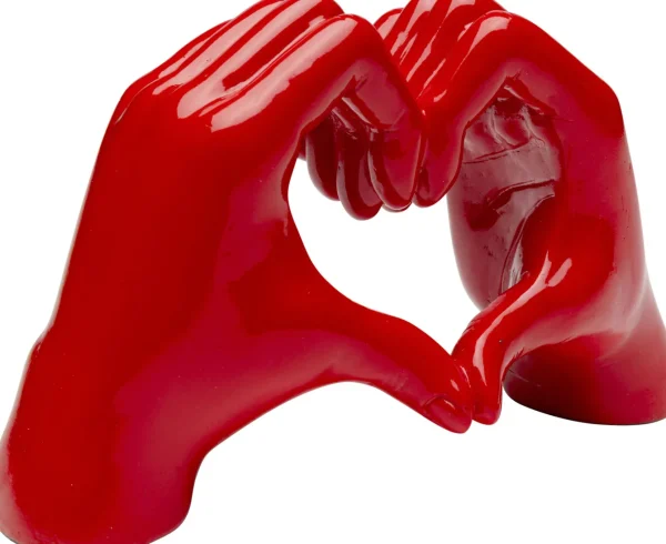 Oggetto decorativo Heart Hands rosa 12cm - KARE