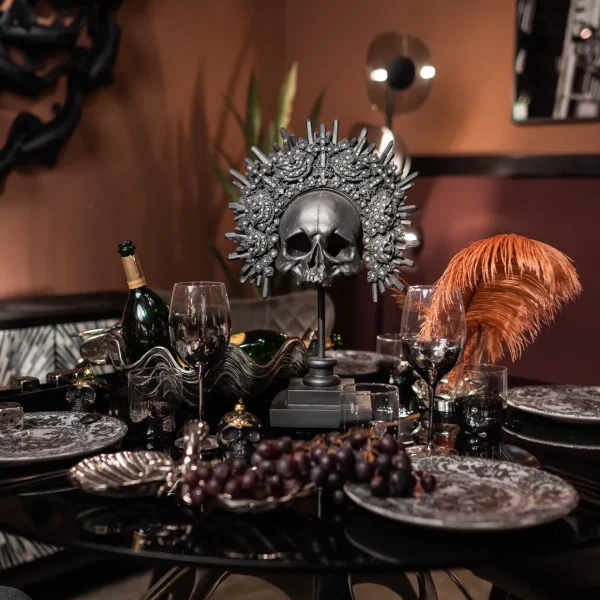Oggetto Decorativo King Skull Nero - KARE