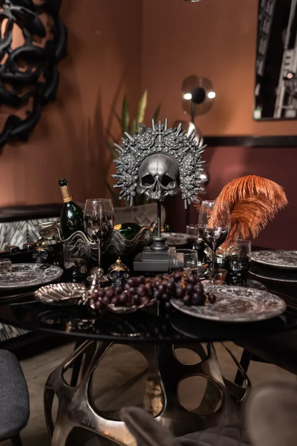 Oggetto Decorativo King Skull Nero - KARE