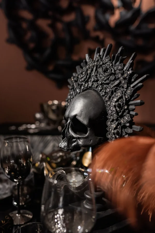 Oggetto Decorativo King Skull Nero - KARE