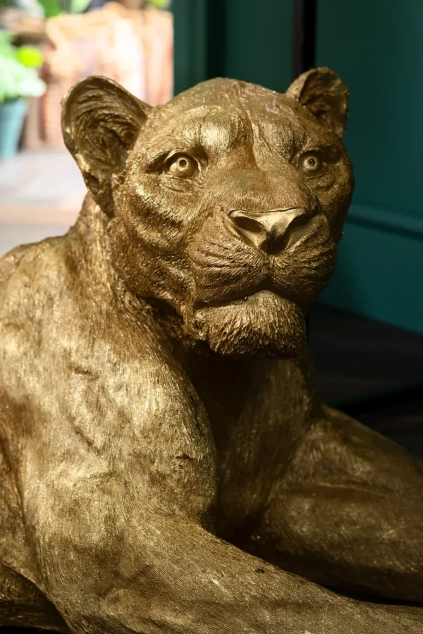 OGGETTO DECORATIVO LION ORO 113CM - KARE