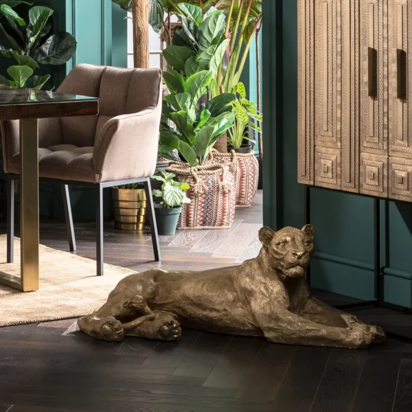 OGGETTO DECORATIVO LION ORO 113CM - KARE