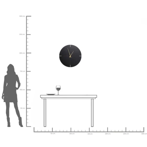 Orologio da parete Andrea nero Ø60cm - KARE
