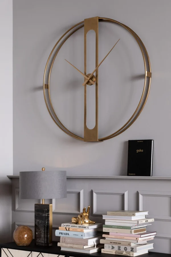 OROLOGIO DA PARETE CLIP ORO Ø107CM - KARE