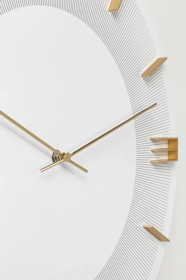 Orologio da parete Leonardo bianco/oro - KARE