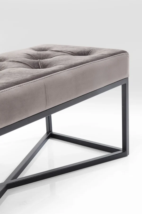 PANCA CROSSOVER GRIGIO/NERO 90X40CM - KARE