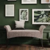 Panca Imbottita Motley Velluto Grigio-Argento - KARE