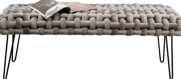 Panca Weave grigio 128cm - KARE