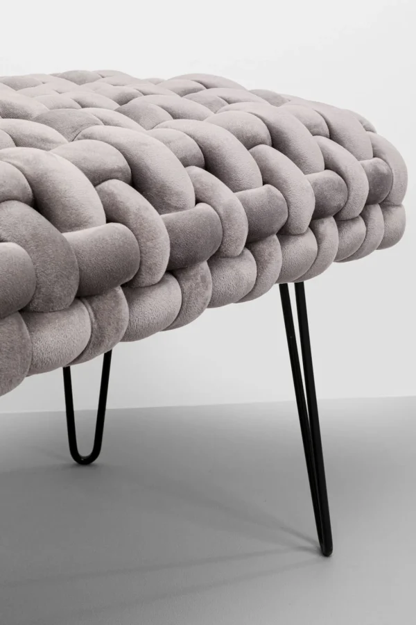 Panca Weave grigio 128cm - KARE