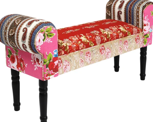 Panca Wing Patchwork Rosso - KARE
