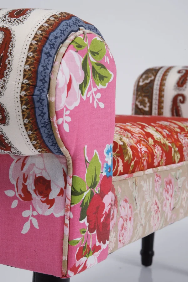 Panca Wing Patchwork Rosso - KARE