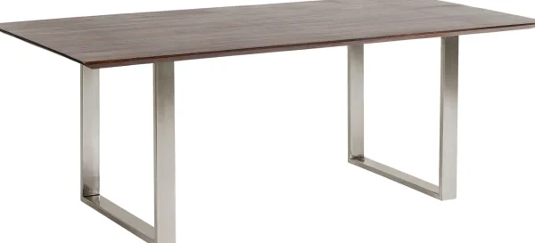 Piano Tavola bordo smussato scuro 200x100 - KARE