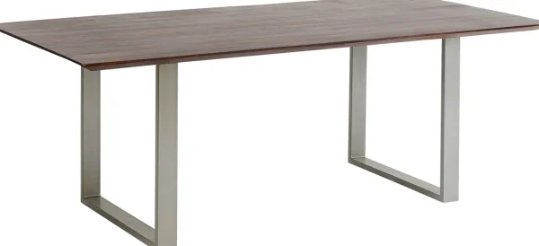 Piano Tavola bordo smussato scuro 200x100 - KARE