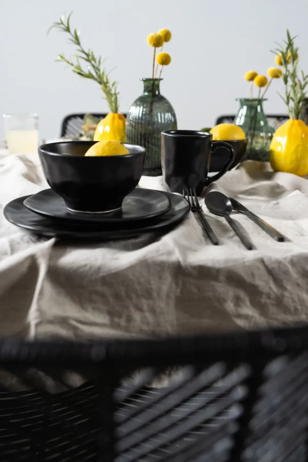 Piatto Organic nero Ø20 cm - KARE