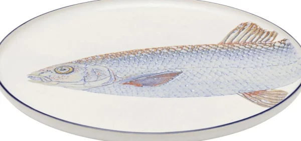 Piatto Poisson blu Ø27cm Sortiert - KARE