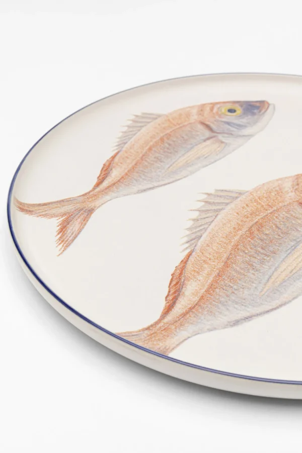 Piatto Poisson blu Ø27cm Sortiert - KARE