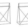 Piedi da tavolo Polar ( (set /2) nero 31x49cm - KARE