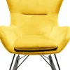Poltrona a dondolo Oslo giallo - KARE