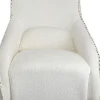 Poltrona a dondolo Swing Ritmo Boucle crema - KARE