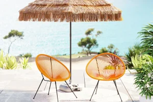 Poltrona Acapulco arancione 2/set - KARE