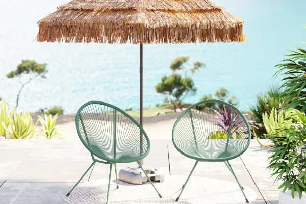Poltrona Acapulco Mono verde 2/Set - KARE