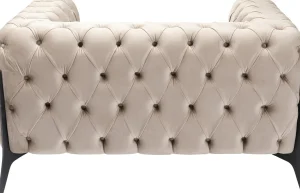 Poltrona Bellissima Velvet taupe 120cm - KARE