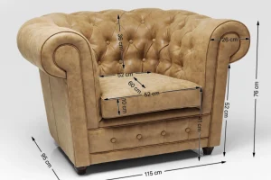 Poltrona Cambridge Vintage eco - KARE