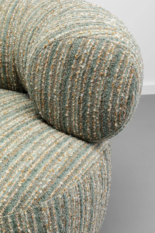 Poltrona girevole Couture Strisce Blu - KARE