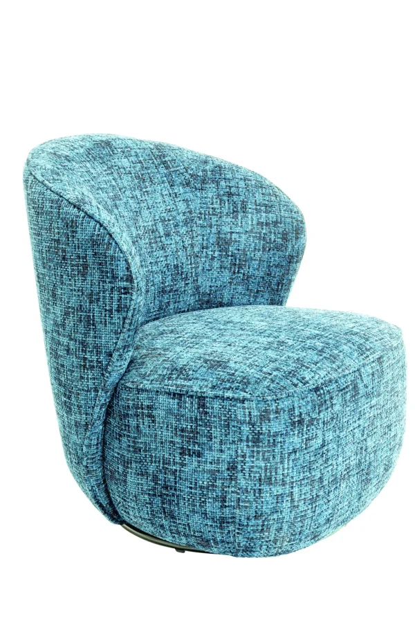 Poltrona girevole Ellie blu chiaro - KARE