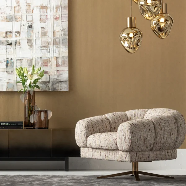 Poltrona girevole Janno Beige - KARE