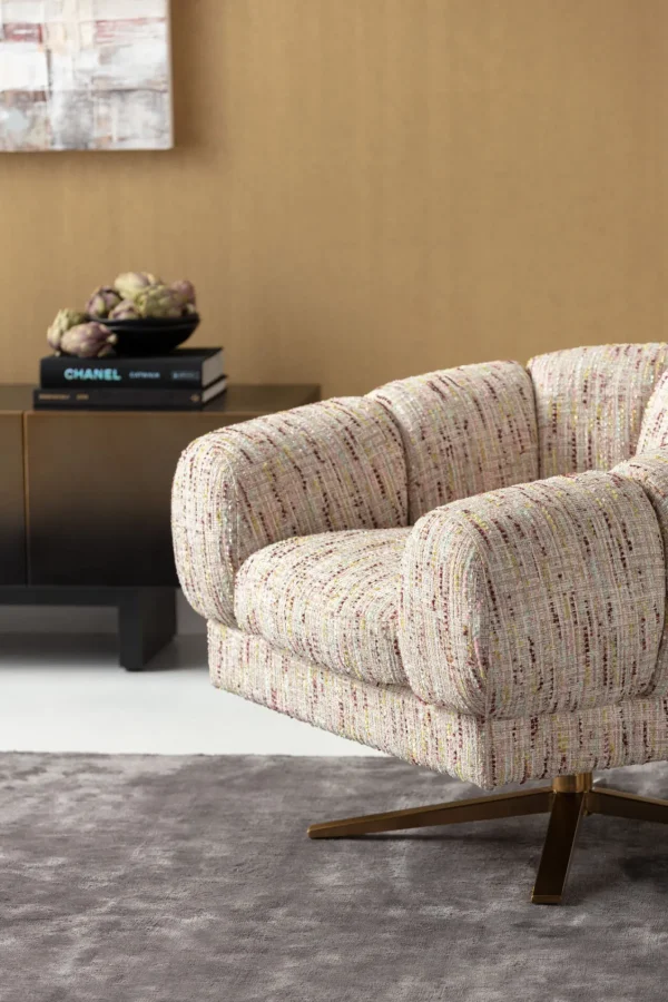 Poltrona girevole Janno Beige - KARE