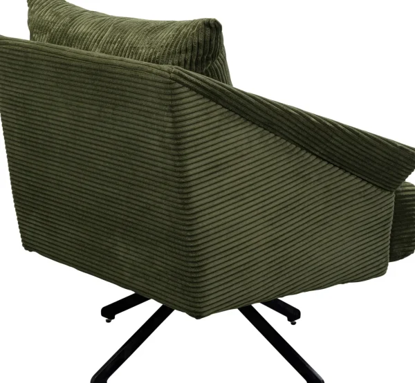 Poltrona girevole Milo Verde - KARE
