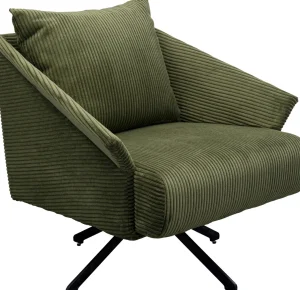Poltrona girevole Milo Verde - KARE