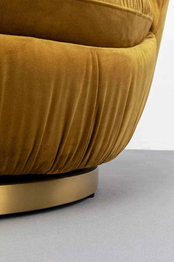 Poltrona girevole Nube Giallo - KARE