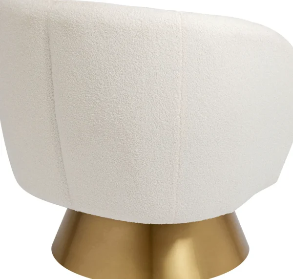 Poltrona girevole Orion bianco - KARE