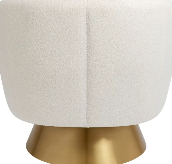 Poltrona girevole Orion bianco - KARE