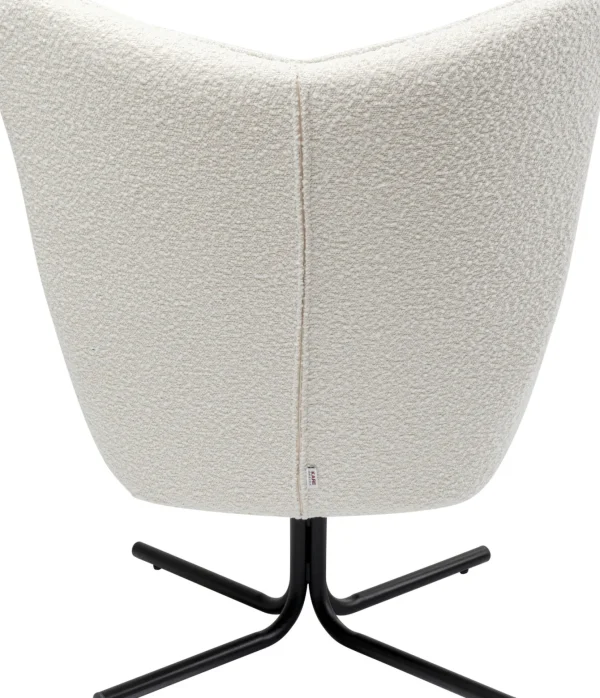 Poltrona girevole Oscar Boucle crema - KARE