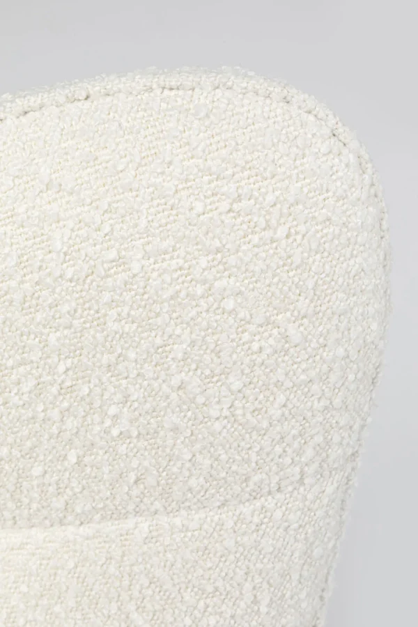 Poltrona girevole Oscar Boucle crema - KARE