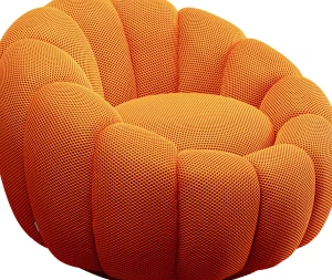 Poltrona girevole Peppo Bloom Arancione - KARE