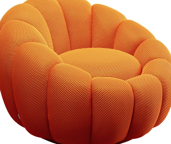 Poltrona girevole Peppo Bloom Arancione - KARE