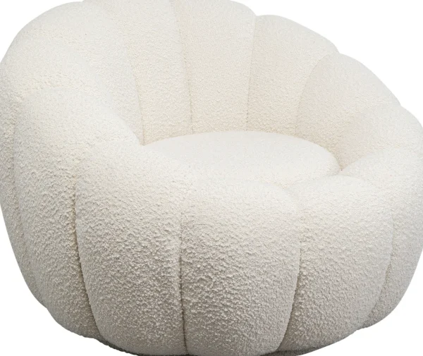 Poltrona girevole Peppo Bloom Bianco - KARE